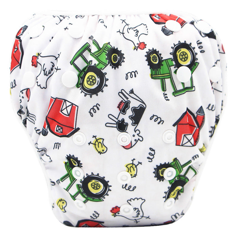 Cartoon Kids Swim Trunks