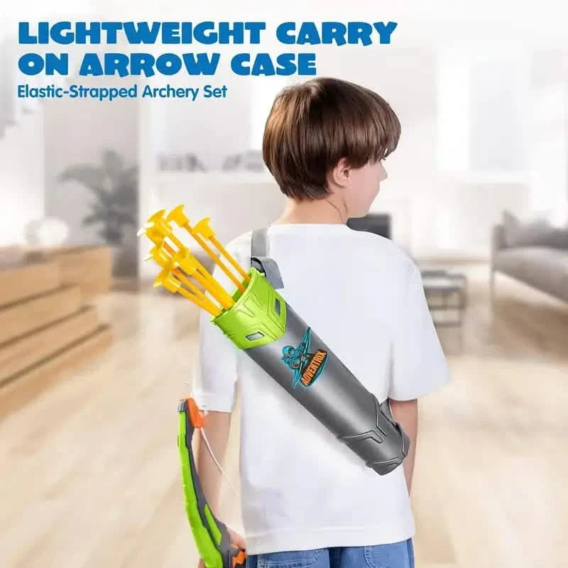 Kids LED Bow & Arrow Toy Set with Suction Cup Arrows