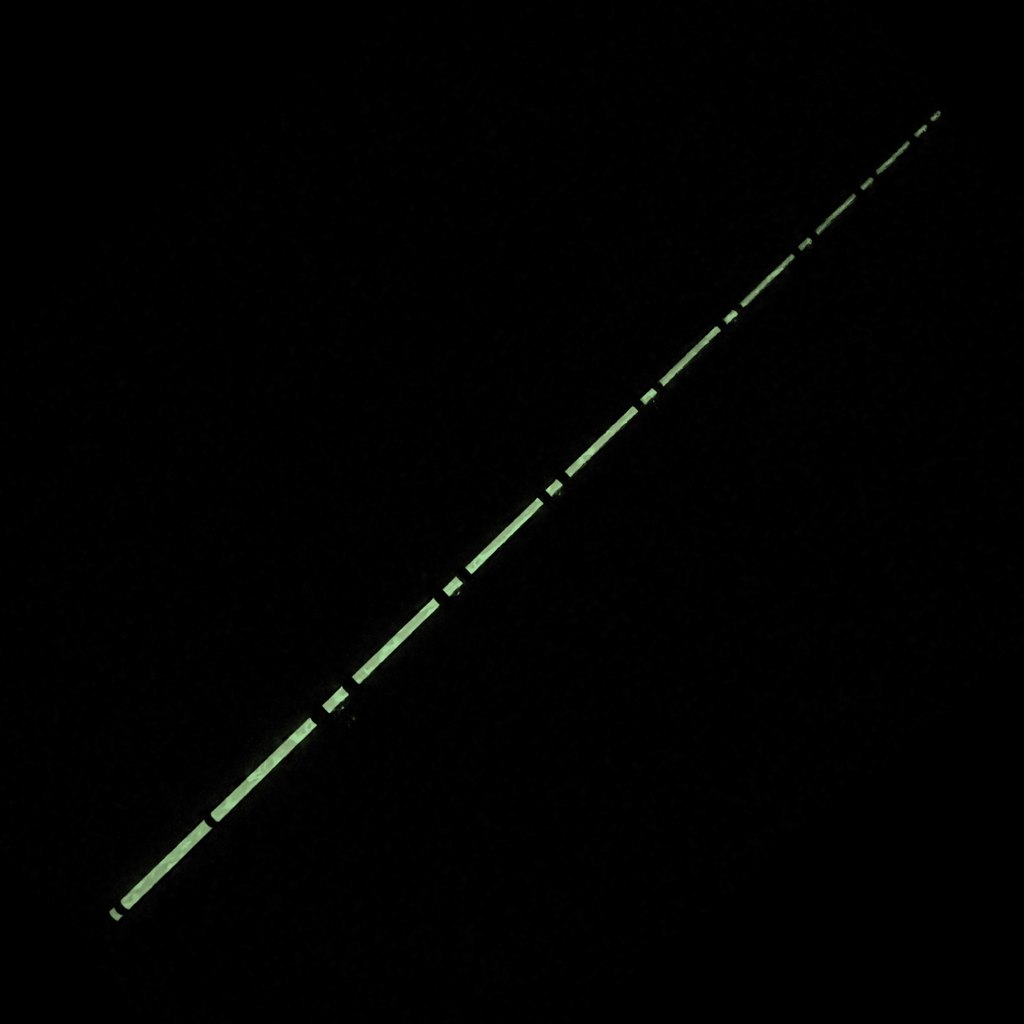 Black Dragon Fire Glow-in-the-Dark Spinning Rod