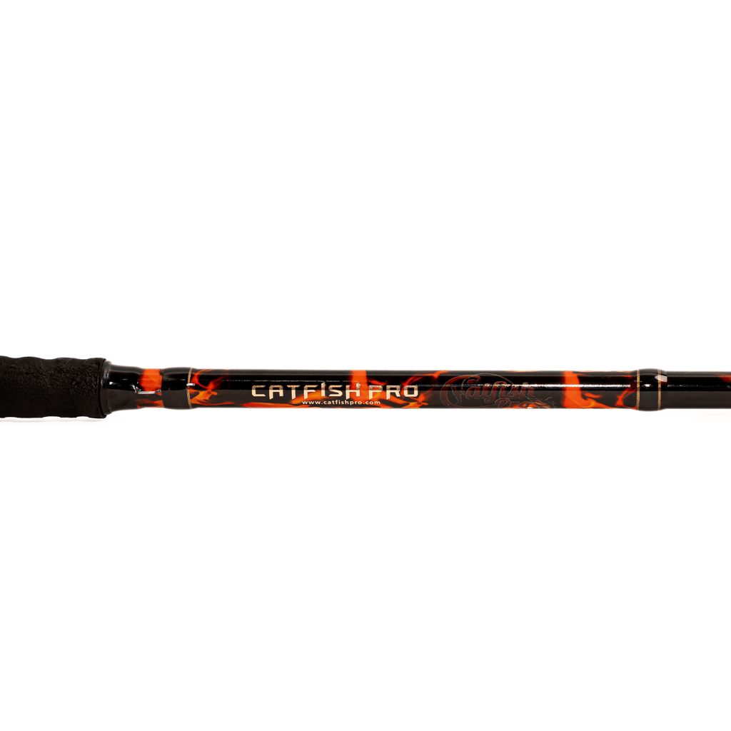 Black Dragon Fire Glow-in-the-Dark Spinning Rod