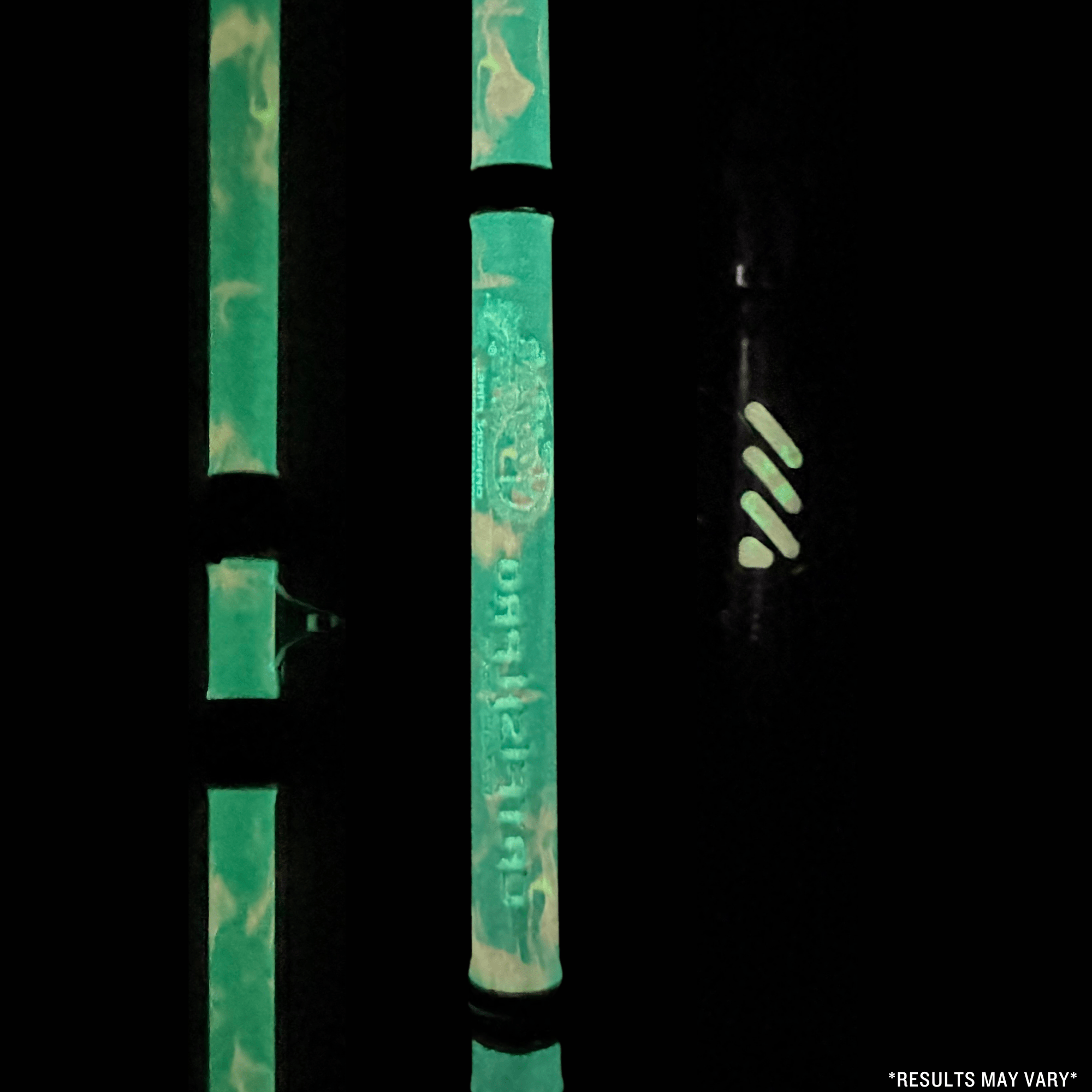 Black Dragon Fire Glow-in-the-Dark Spinning Rod