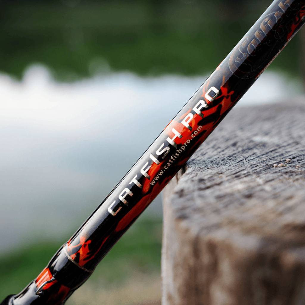 Black Dragon Fire Glow-in-the-Dark Spinning Rod