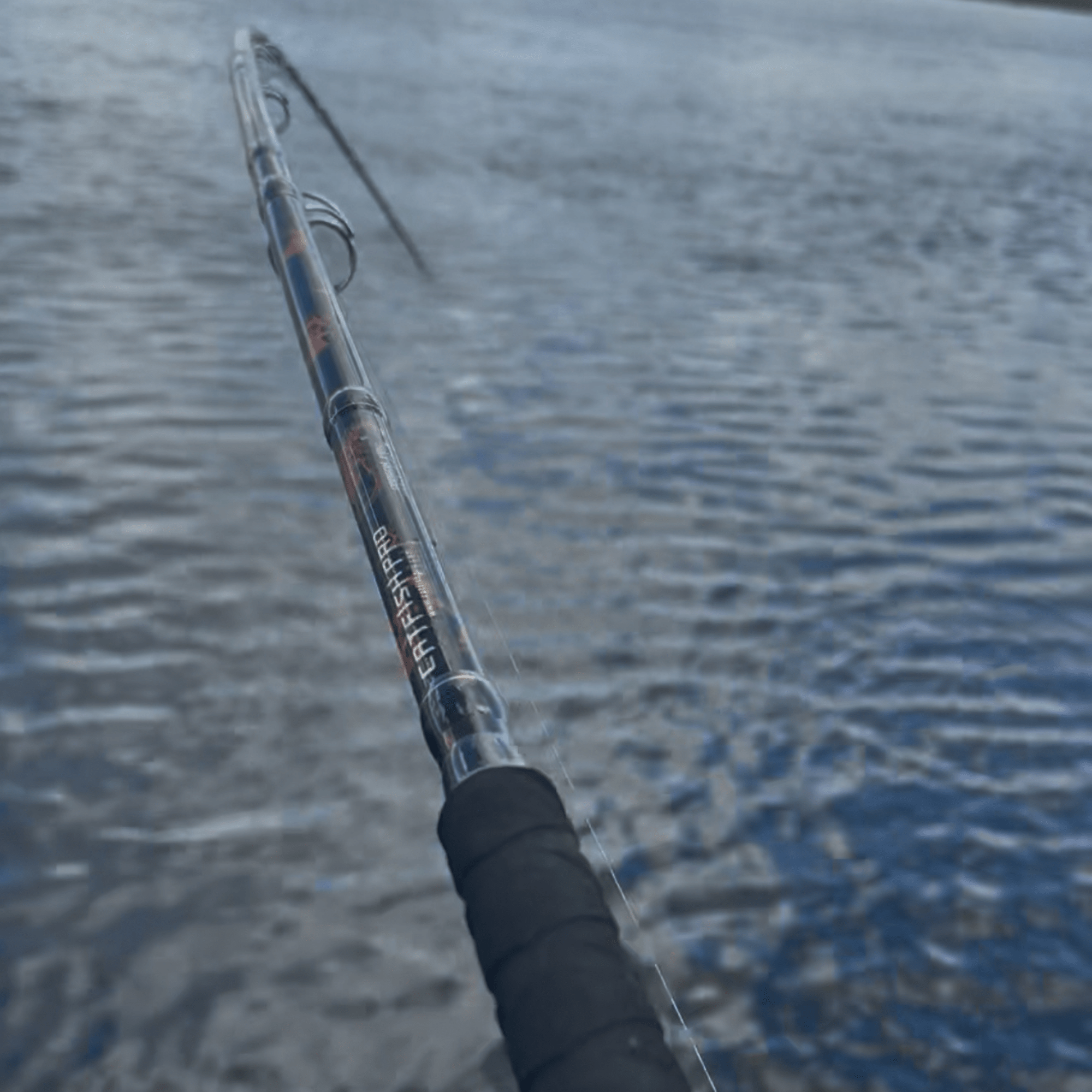 Black Dragon Fire Glow-in-the-Dark Spinning Rod