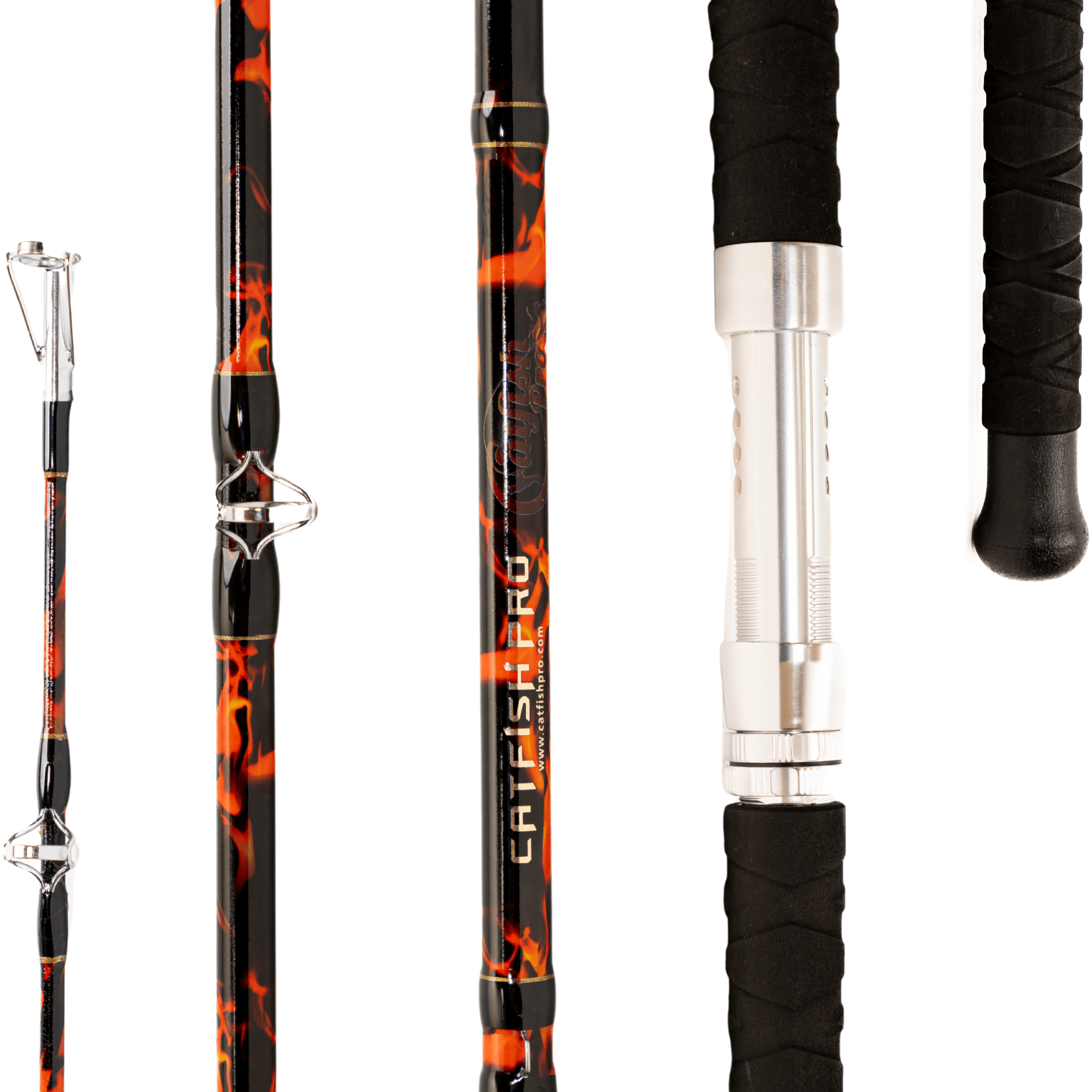 Black Dragon Fire Glow-in-the-Dark Spinning Rod