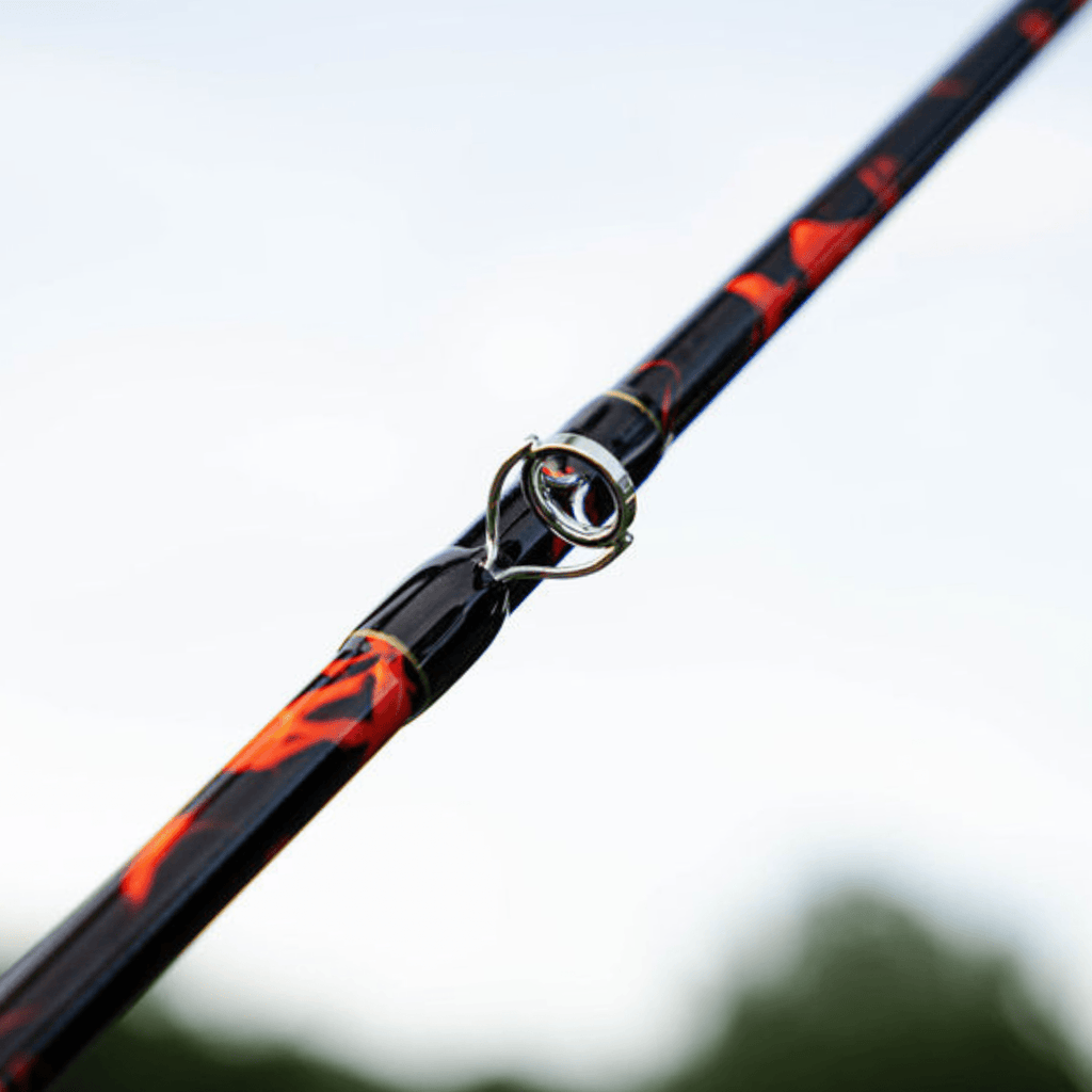 Black Dragon Fire Glow-in-the-Dark Spinning Rod