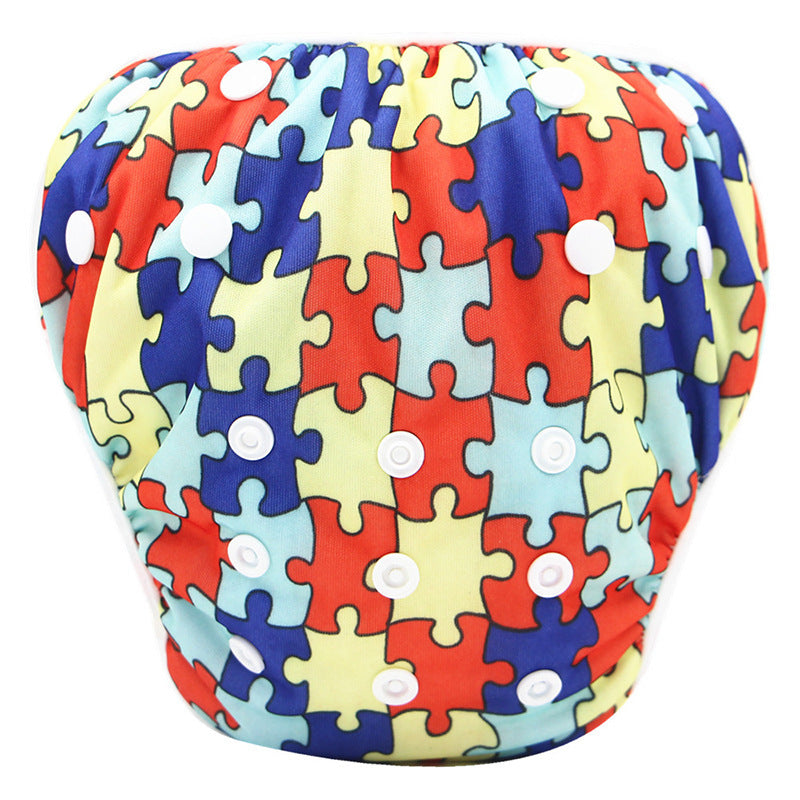 Cartoon Kids Swim Trunks