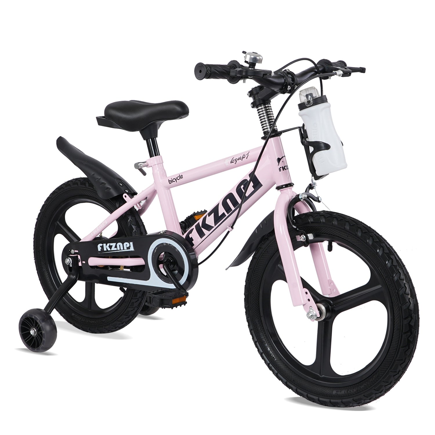 16–18 Inch Kids Bike with Training Wheels – Pink or Purple