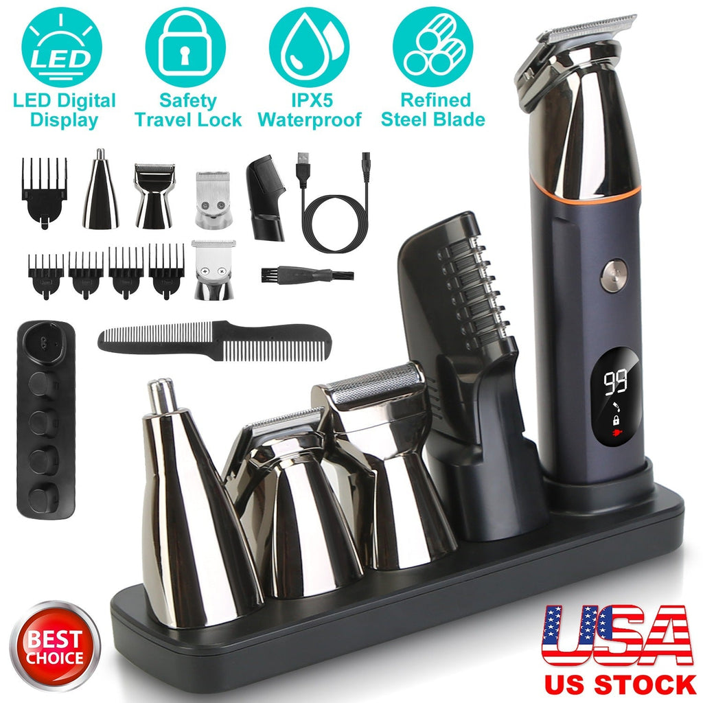 5-in-1 Waterproof Beard & Body Trimmer
