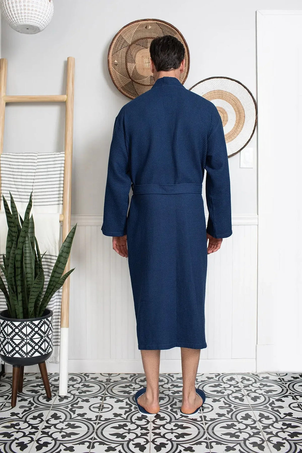 Men’s Lightweight Waffle Spa Robe
