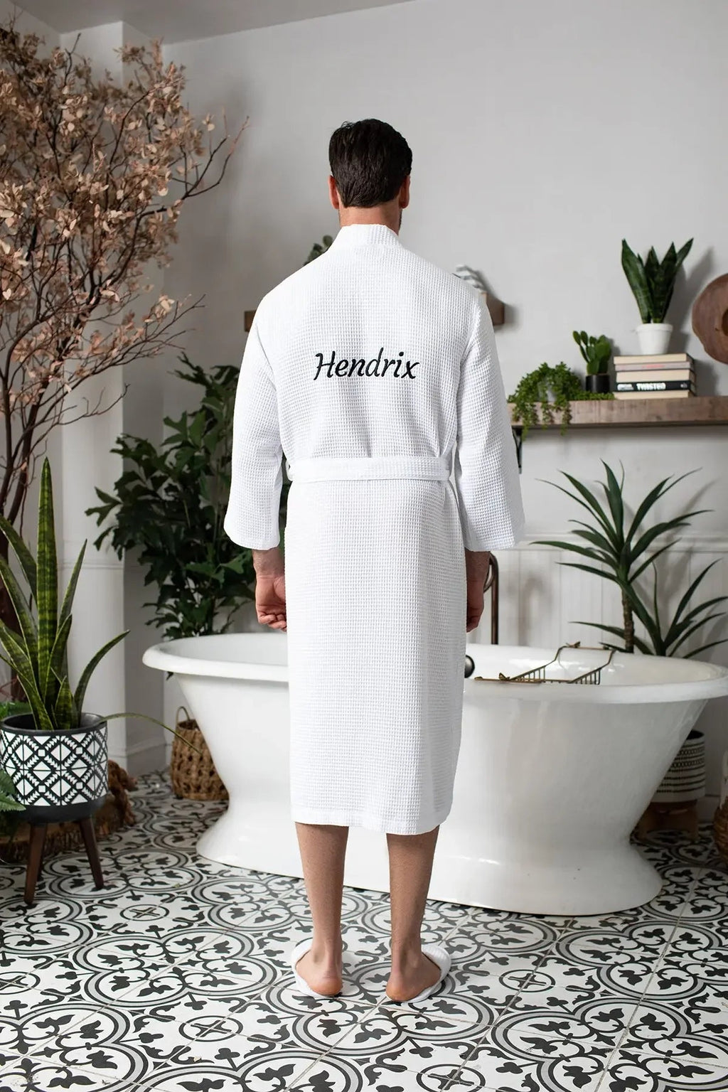 Men’s Lightweight Waffle Spa Robe