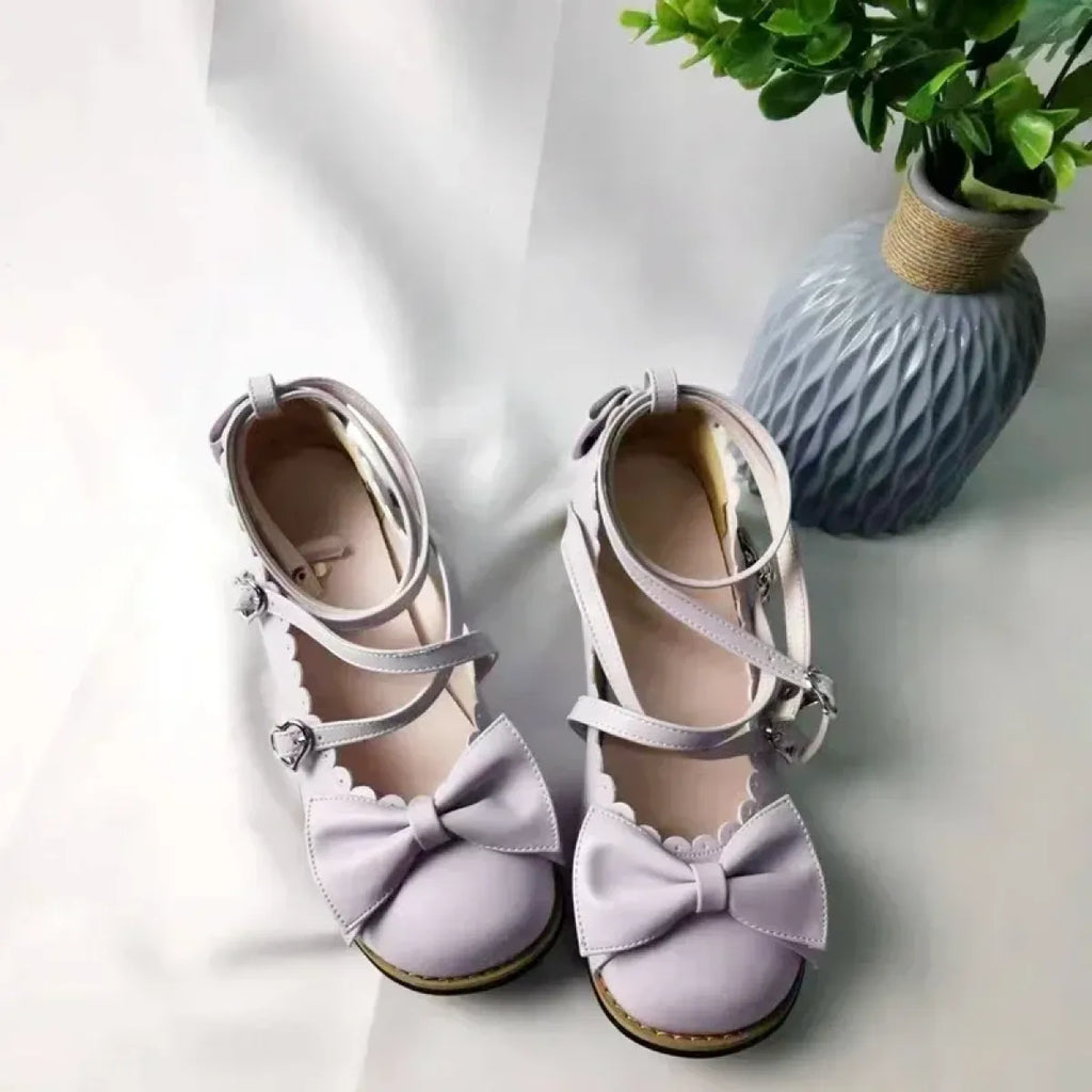 Girls Cross-Strap Princess Flats