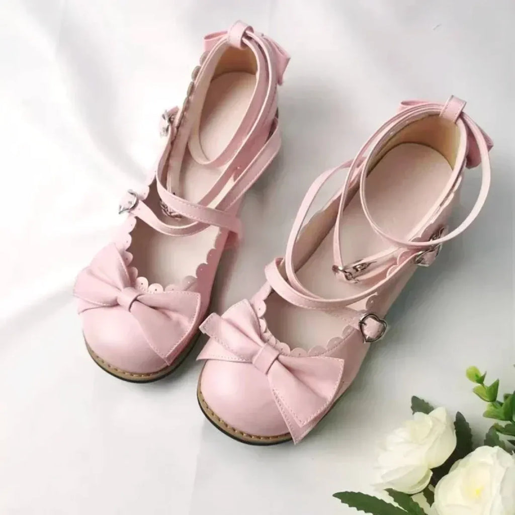 Girls Cross-Strap Princess Flats