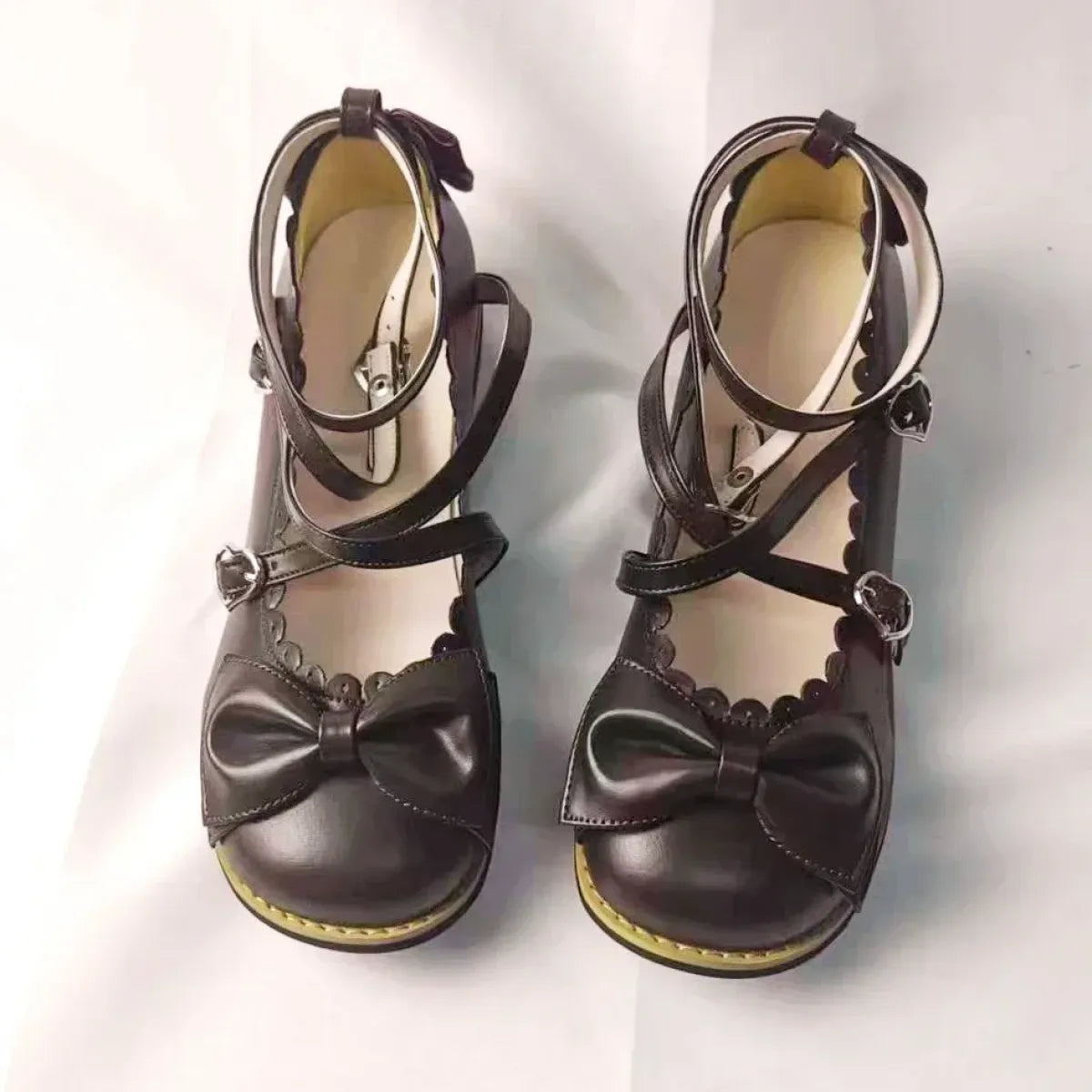 Girls Cross-Strap Princess Flats