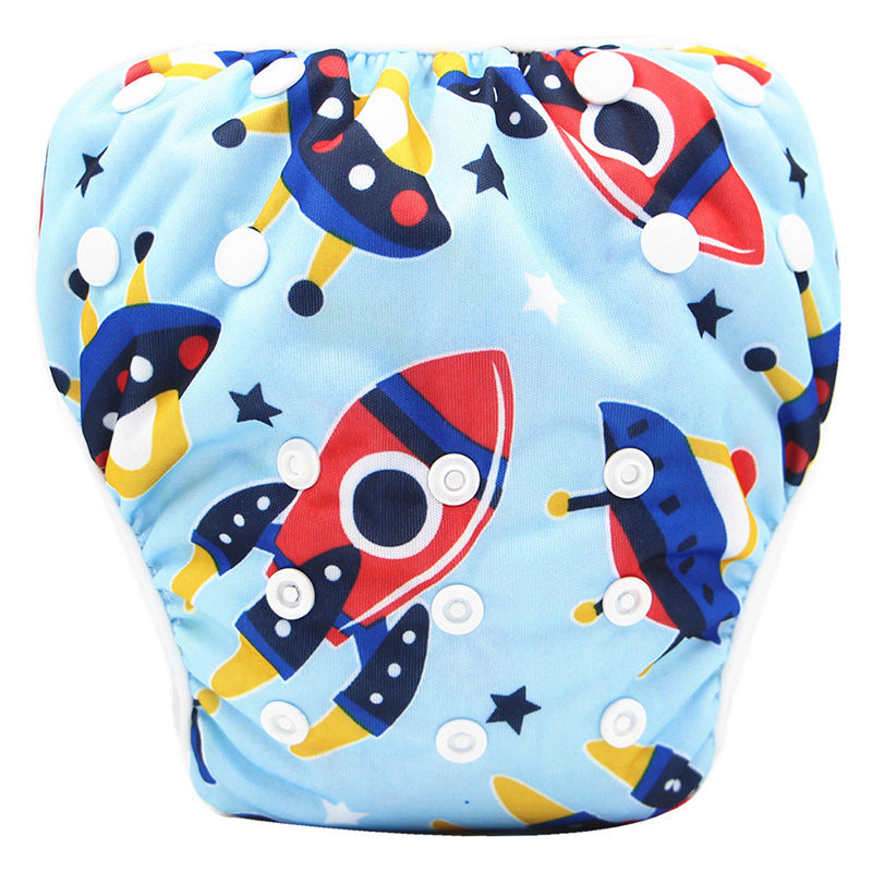Cartoon Kids Swim Trunks