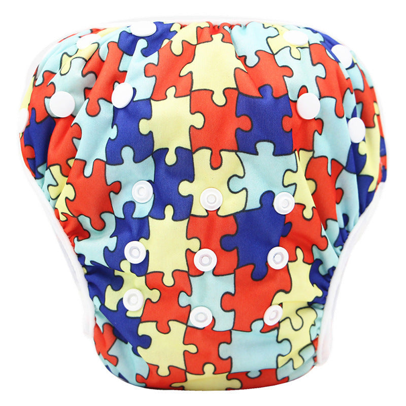 Cartoon Kids Swim Trunks