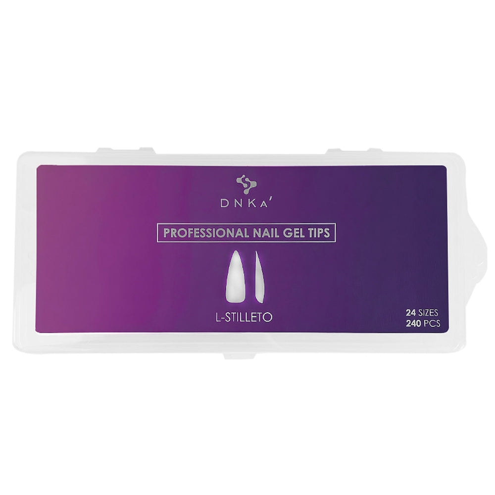 DNKa - Professional Nail Gel Tips L-Stilleto, 240pcs