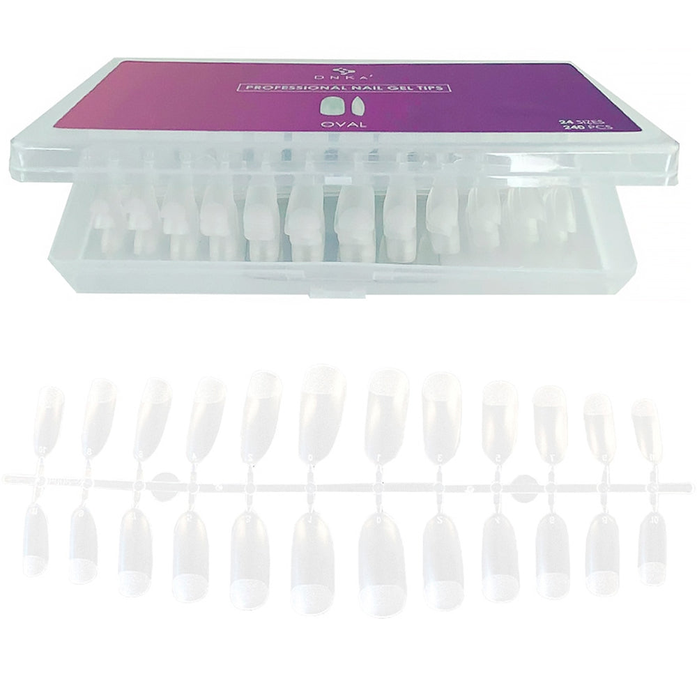 DNKa - Professional Nail Gel Tips Oval, 240pcs
