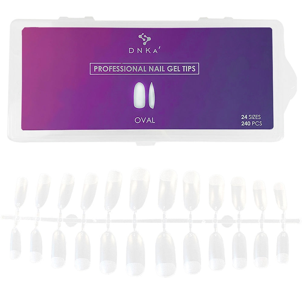 DNKa - Professional Nail Gel Tips Oval, 240pcs