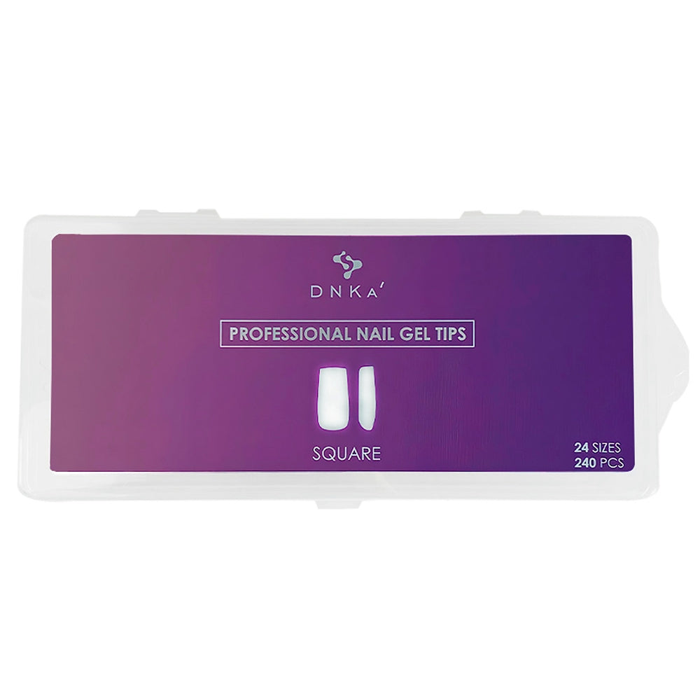 DNKa - Professional Nail Gel Tips Square, 240pcs