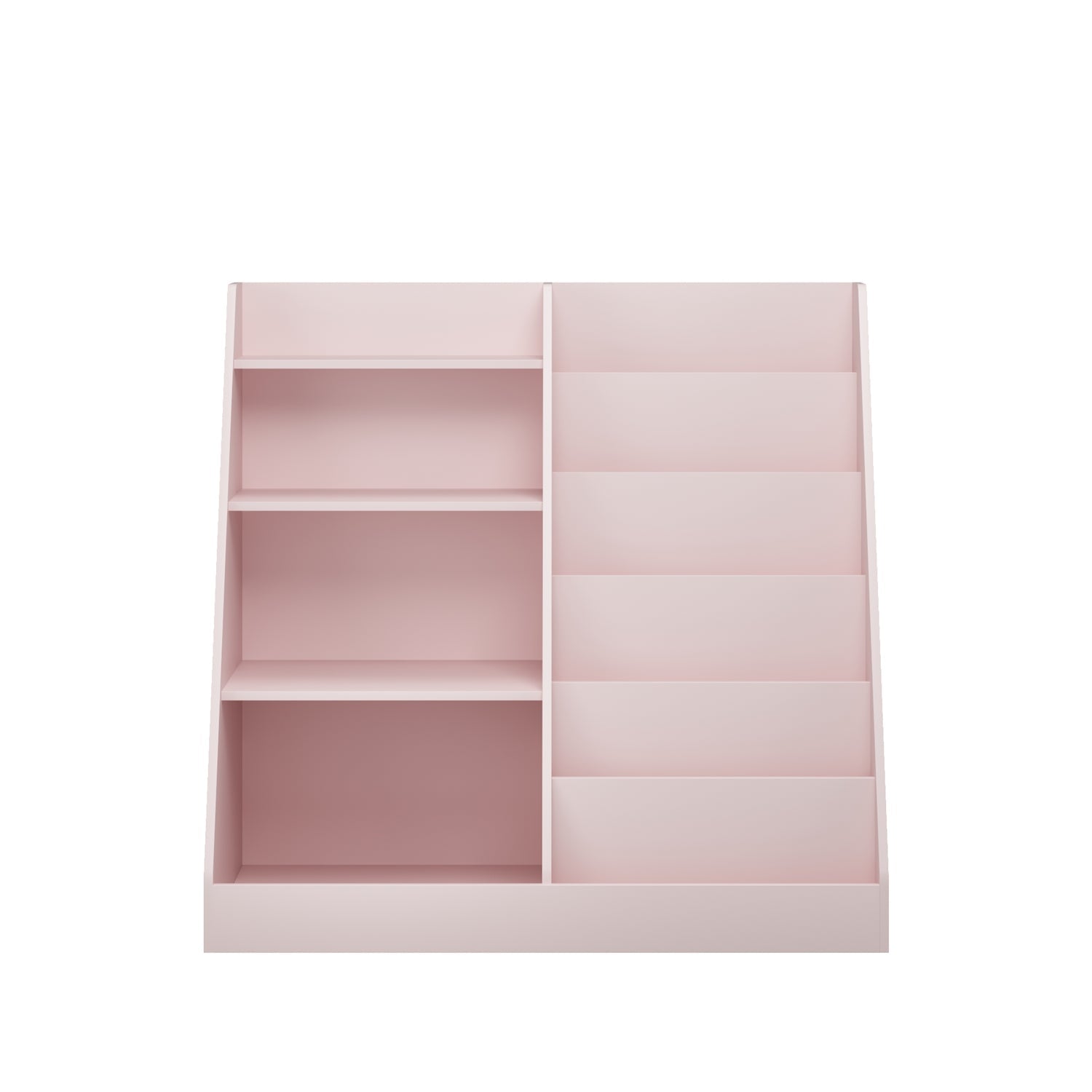 Kids Bookshelf & Toy Organizer – Natural or Pink