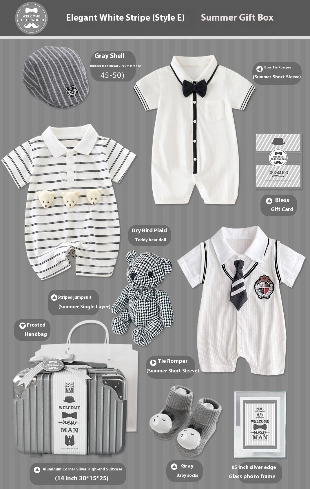 Baby boy gift box set
