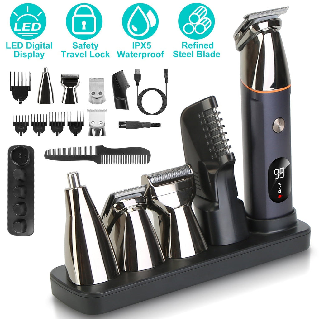 5-in-1 Waterproof Beard & Body Trimmer
