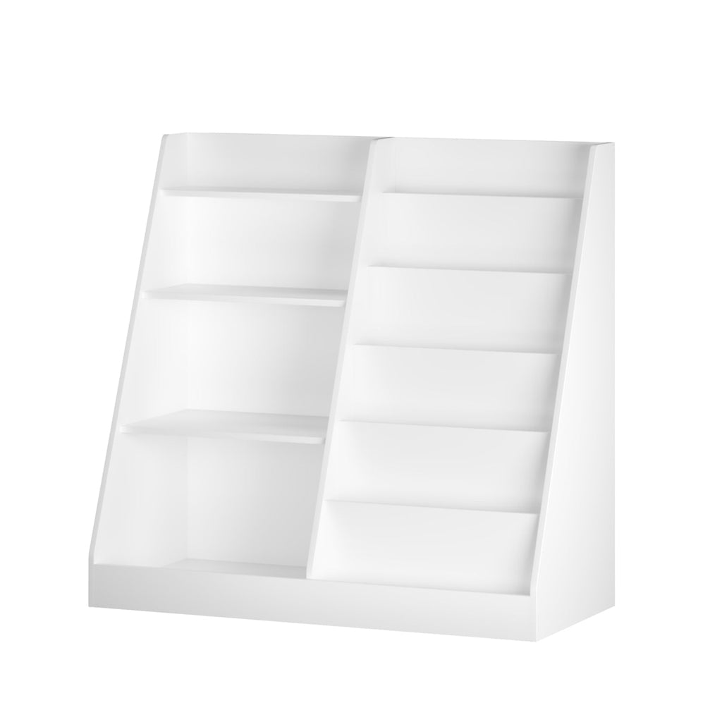 Kids Bookshelf & Toy Organizer – White