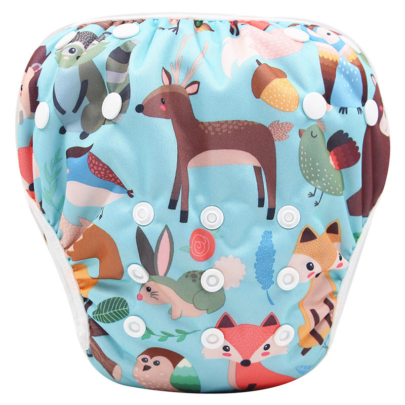 Cartoon Kids Swim Trunks