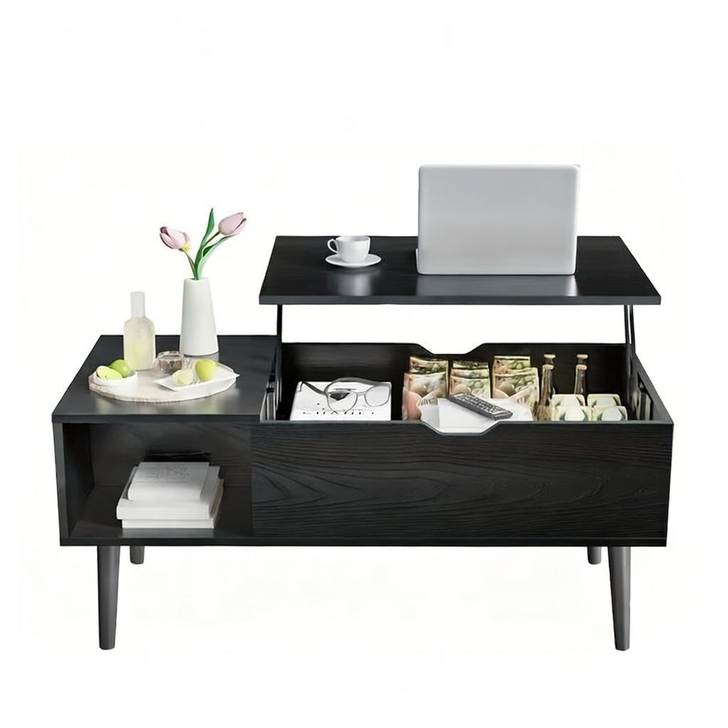 Lift-Top Coffee Table with Hidden Storage