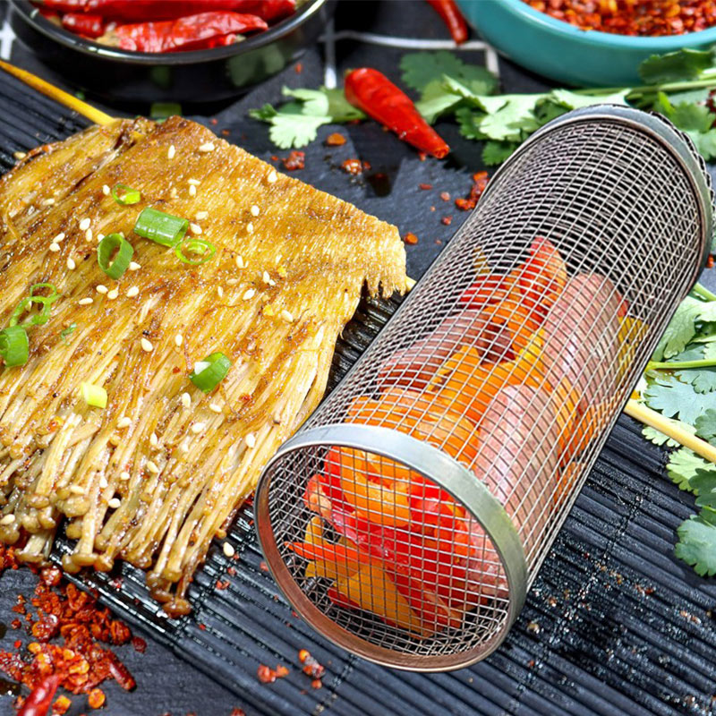 Rolling BBQ Grill Basket – product view 5
