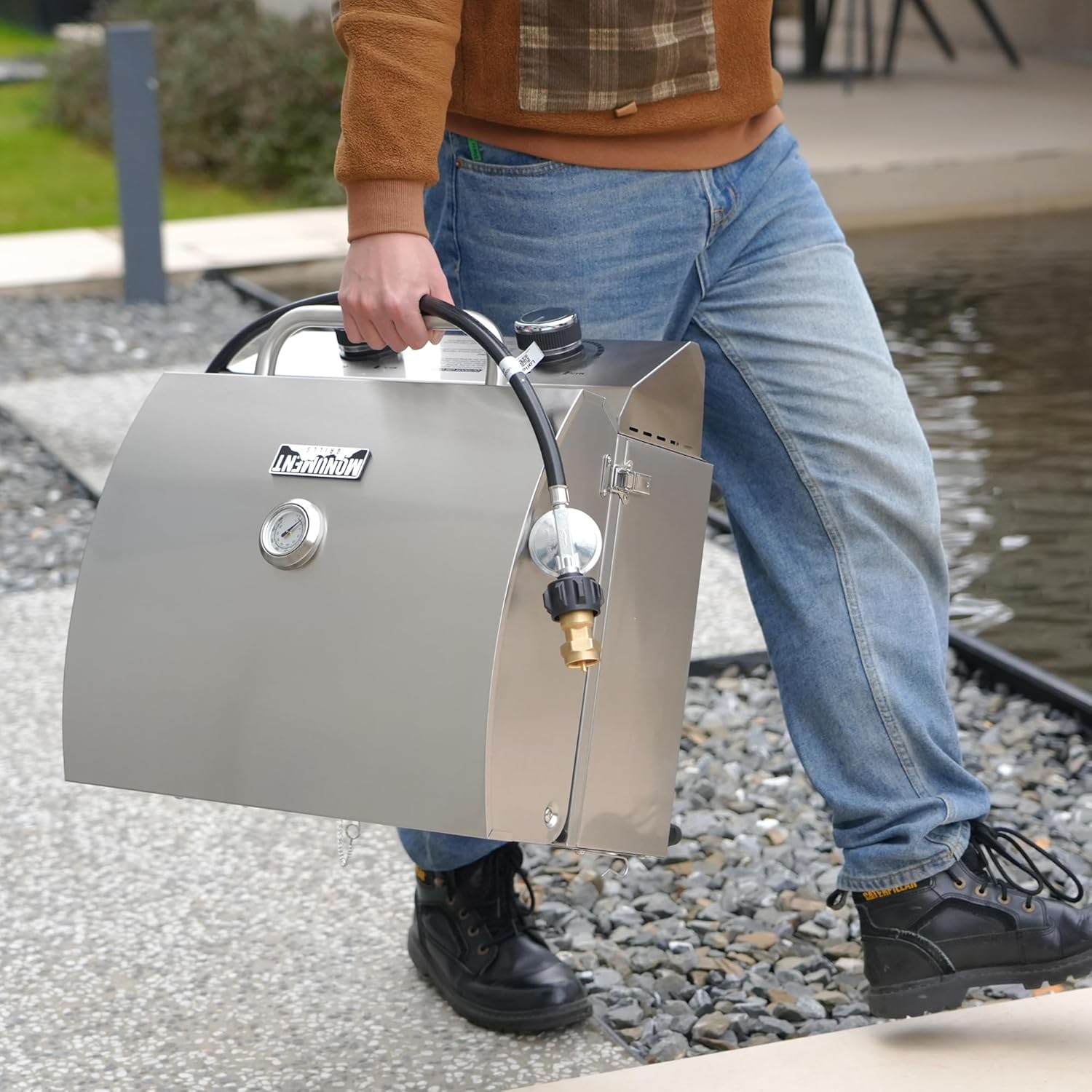 Portable Stainless Steel Tabletop Propane Grill