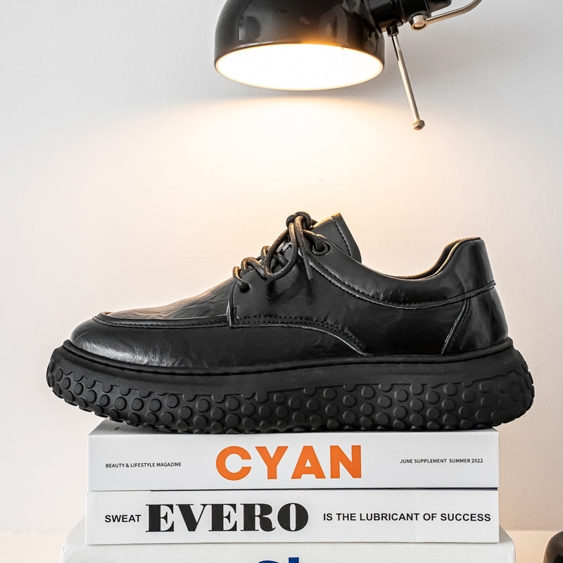 Men’s Thick-Sole Lace-Up Casual Shoes