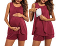 Ekouaer Maternity Nursing Pajama Set