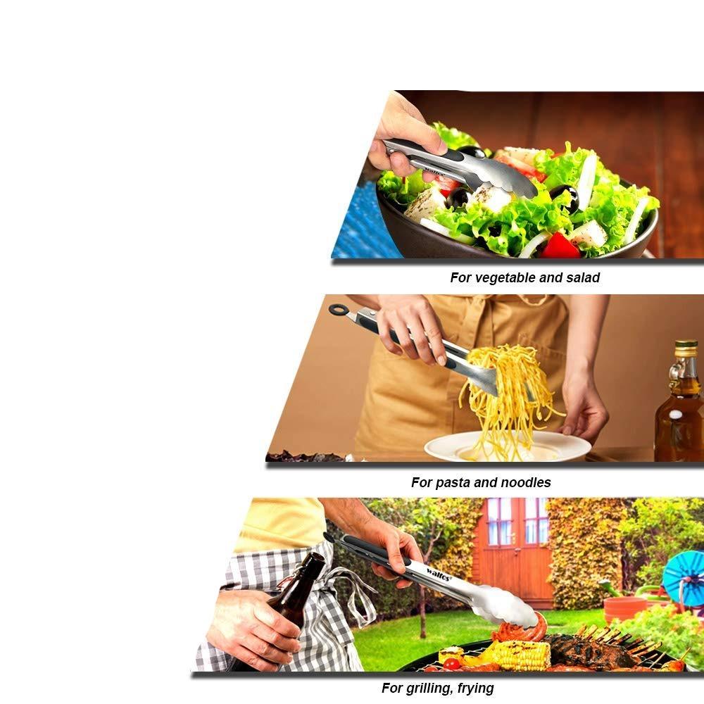 Extra-Long Stainless Steel BBQ Tongs