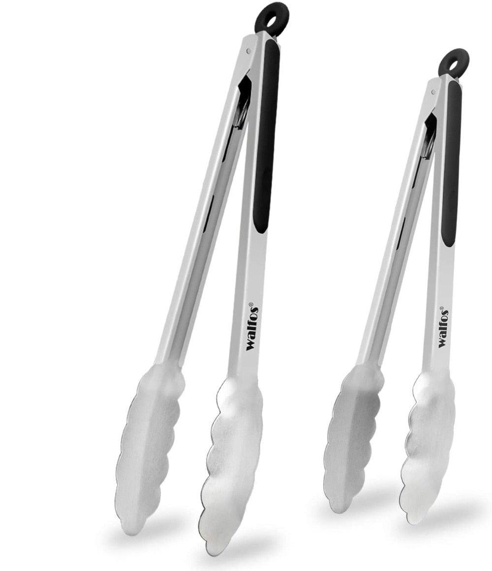 Extra-Long Stainless Steel BBQ Tongs