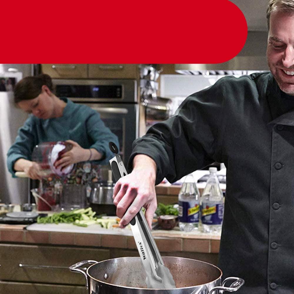 Extra-Long Stainless Steel BBQ Tongs