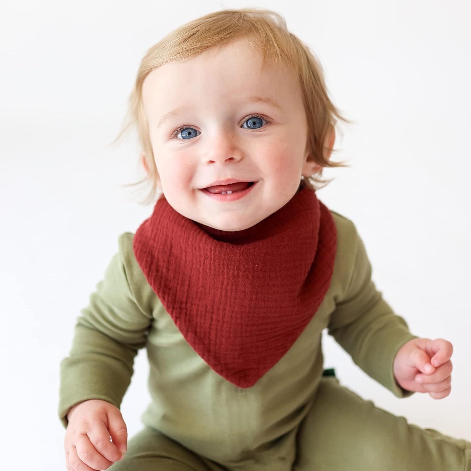 Adjustable Cotton Bandana Baby Bib