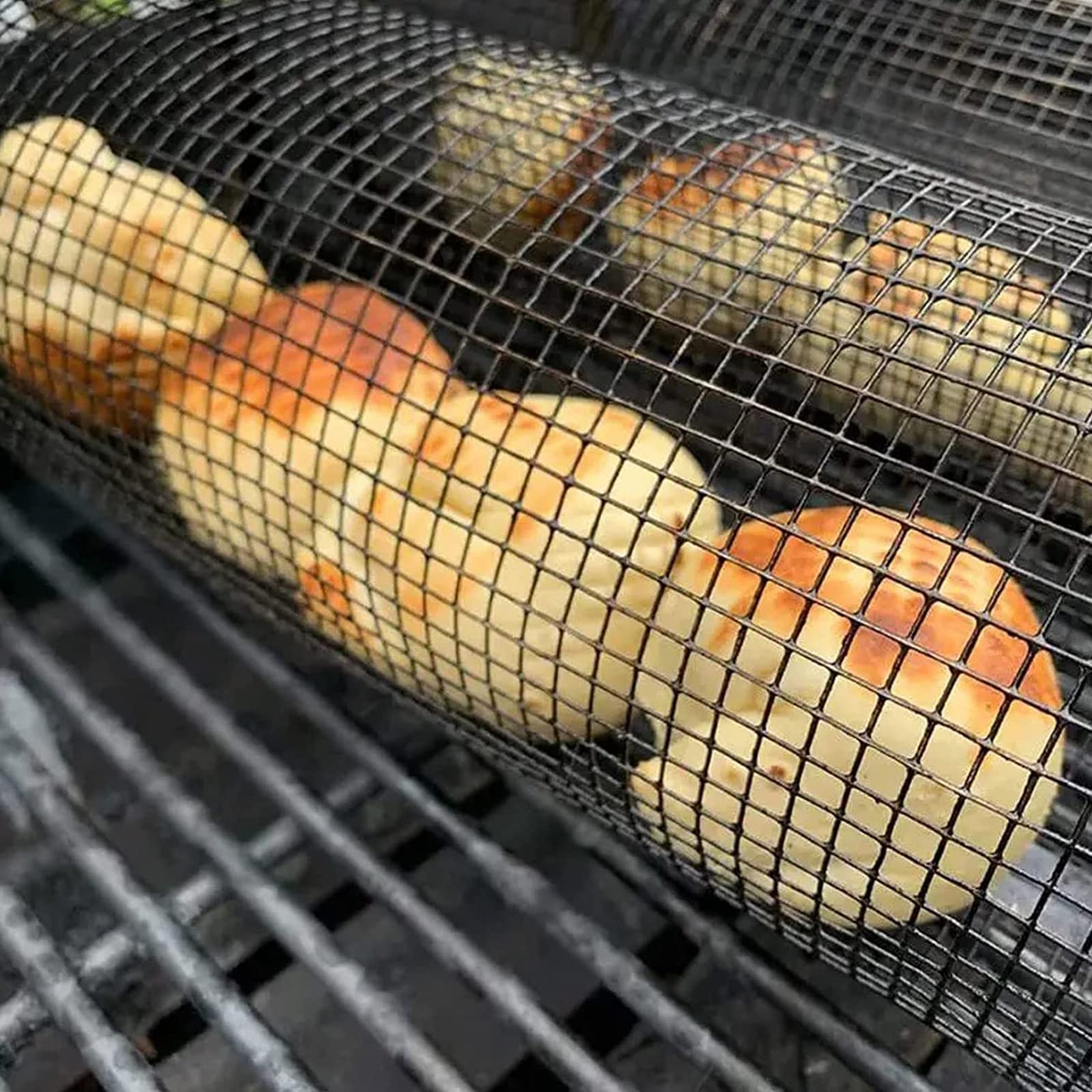 Rolling BBQ Grill Basket – product view 3