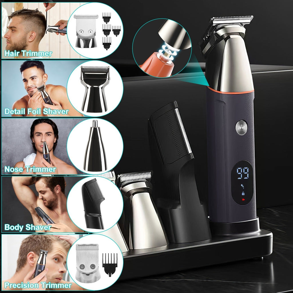 5-in-1 Waterproof Beard & Body Trimmer