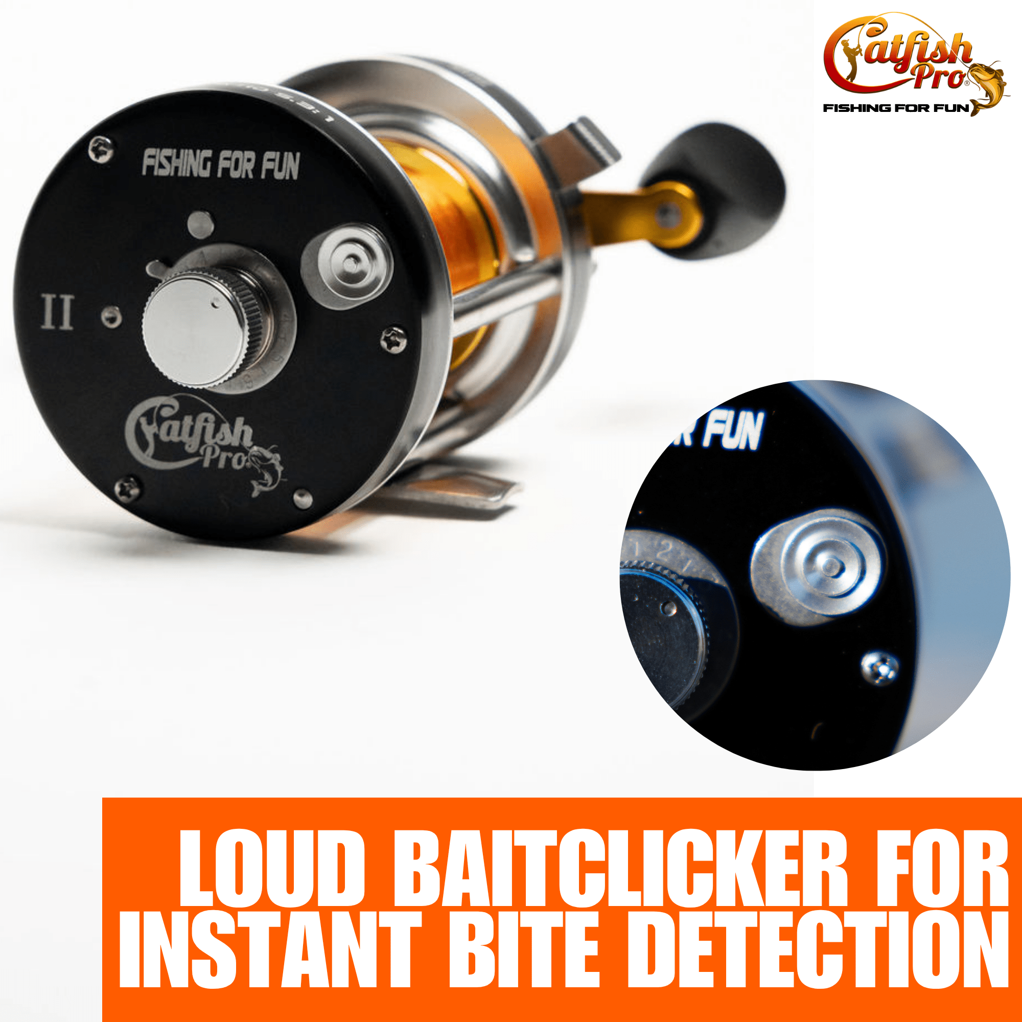 Catfish Pro Fishing for Fun Round Baitcaster Reel