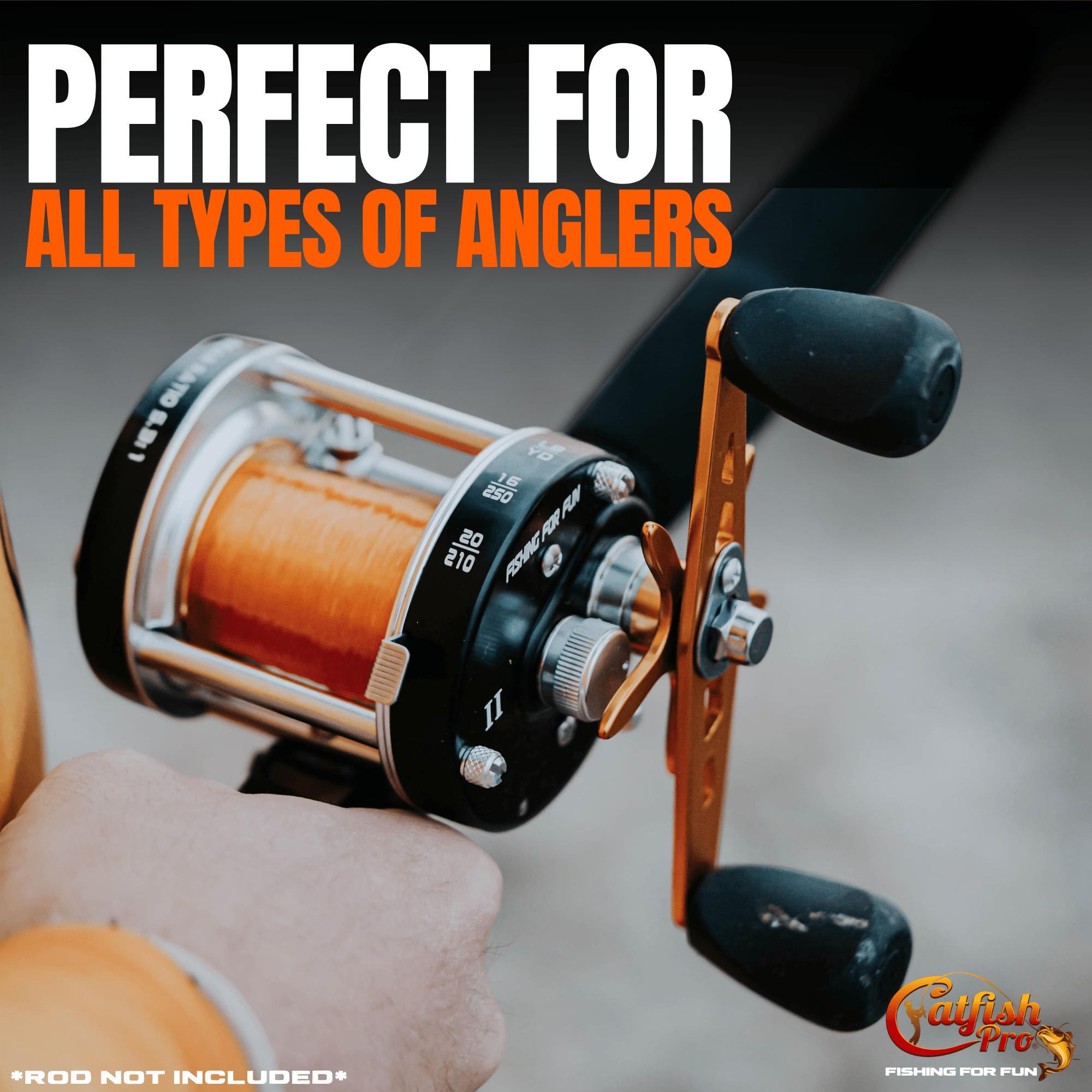 Catfish Pro Fishing for Fun Round Baitcaster Reel