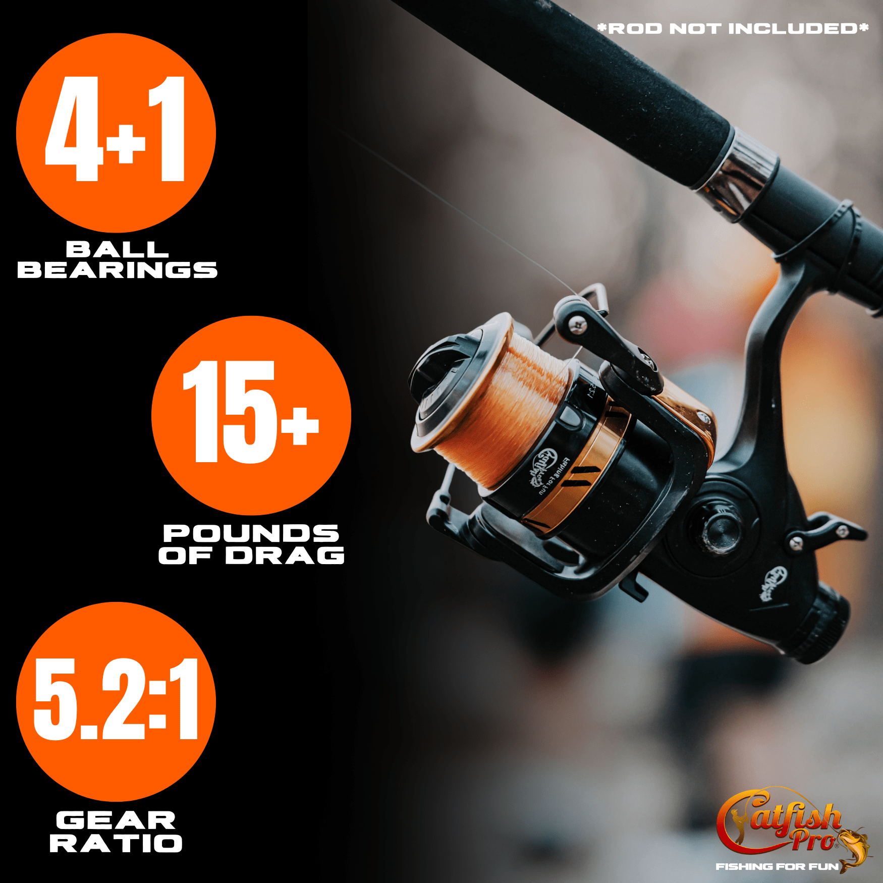 Catfish Pro Fishing for Fun Spinning Combo
