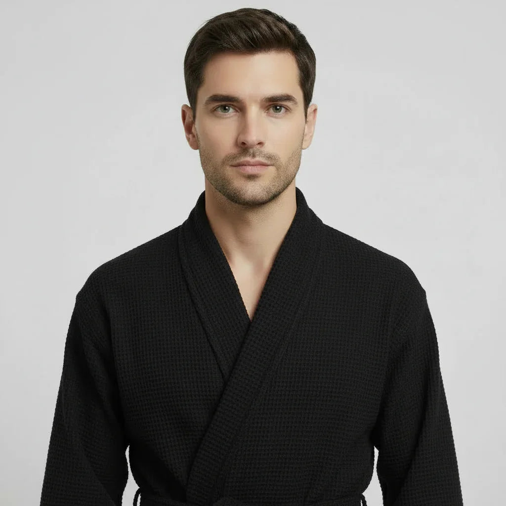Men’s Lightweight Waffle Spa Robe