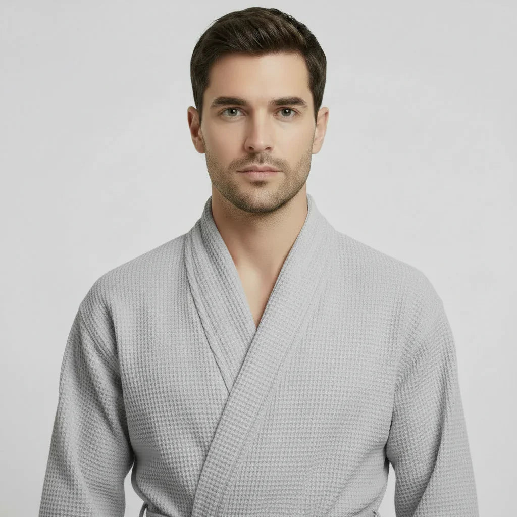 Men’s Lightweight Waffle Spa Robe