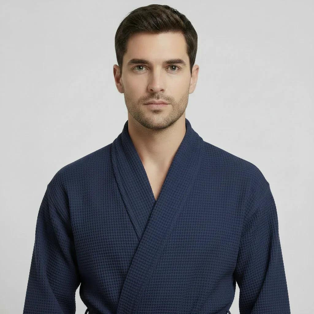 Men’s Lightweight Waffle Spa Robe