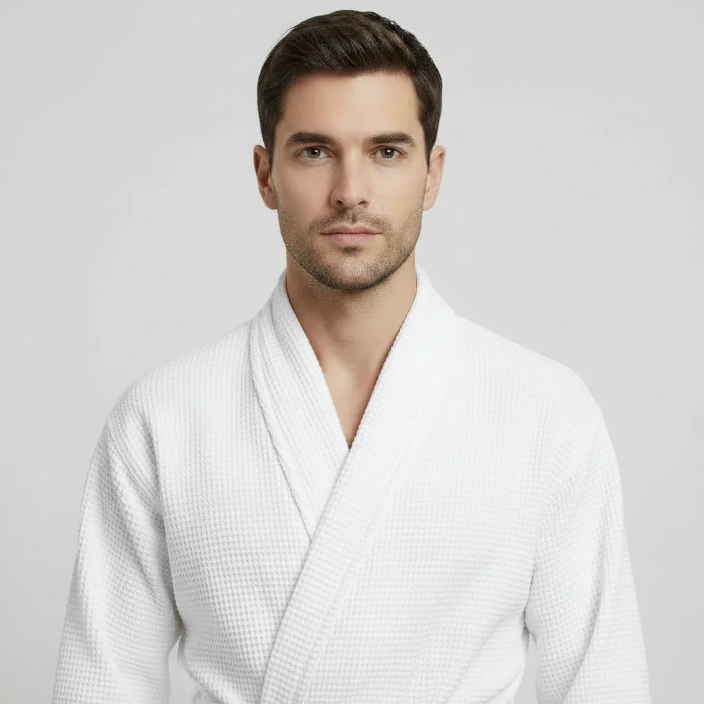 Men’s Lightweight Waffle Spa Robe