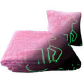 Glo-Fun Glow-in-the-Dark Unicorn Blanket & Pillow Bag