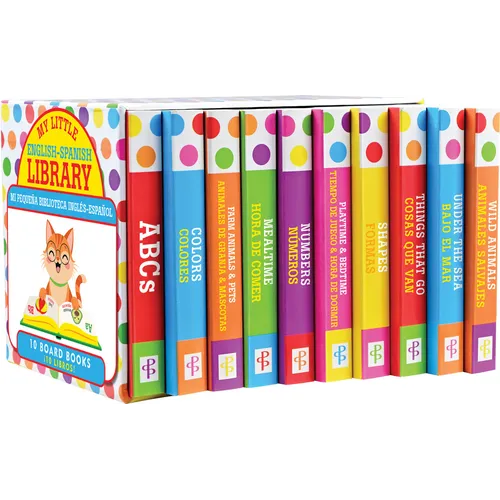 English-Spanish Bilingual Board Book Library – 10 Books