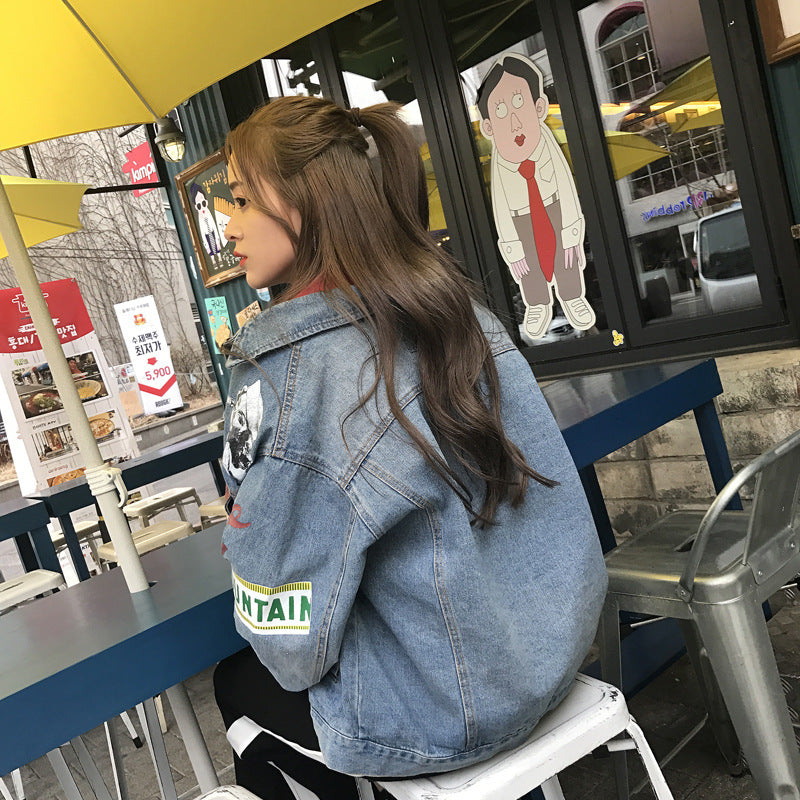 Women’s Vintage Loose-Fit Denim Jacket product image 2