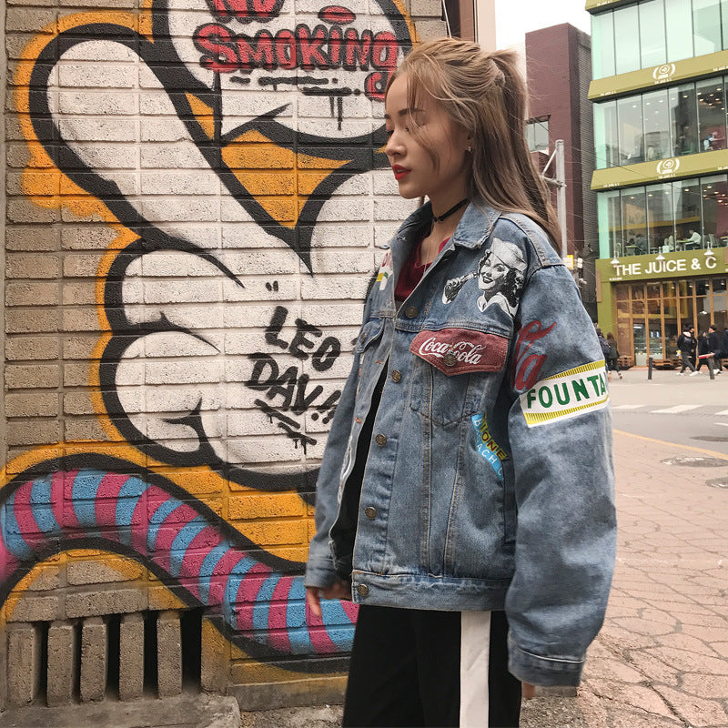 Women’s Vintage Loose-Fit Denim Jacket product image 3